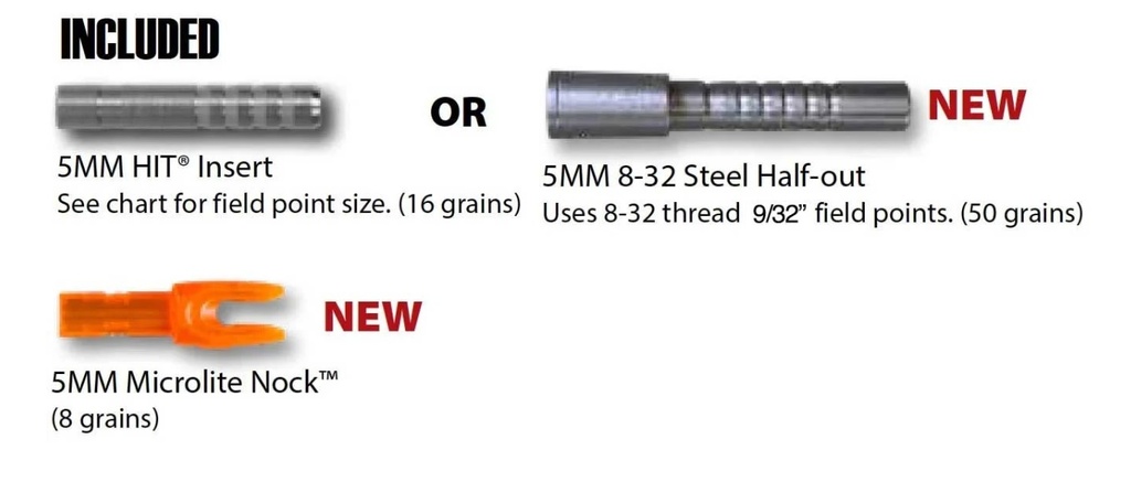 Schaft FMJ Max 5mm Easton